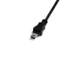 StarTech.com 1 pēdu Mini USB 2.0 kabelis — USB A uz Mini B vīr./sie., 0,3 m, USB A, Mini-USB B, Vīrišķais/Sievišķais, 0,48 Gbit/s, Melns