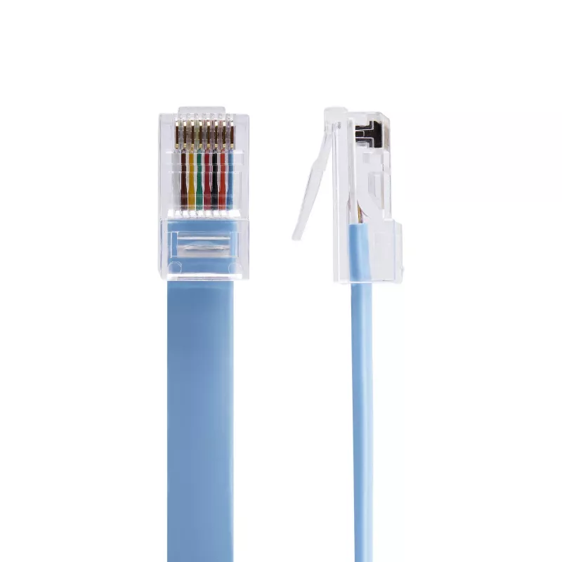 StarTech.com 6 pēdu Cisco konsoles apvērses kabelis - RJ45 vīr./vīr., 1,8 m, RJ-45, RJ-45, zils