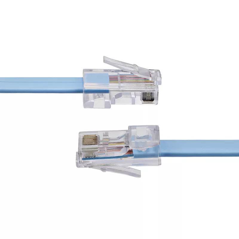 StarTech.com 6 pēdu Cisco konsoles apvērses kabelis - RJ45 vīr./vīr., 1,8 m, RJ-45, RJ-45, zils