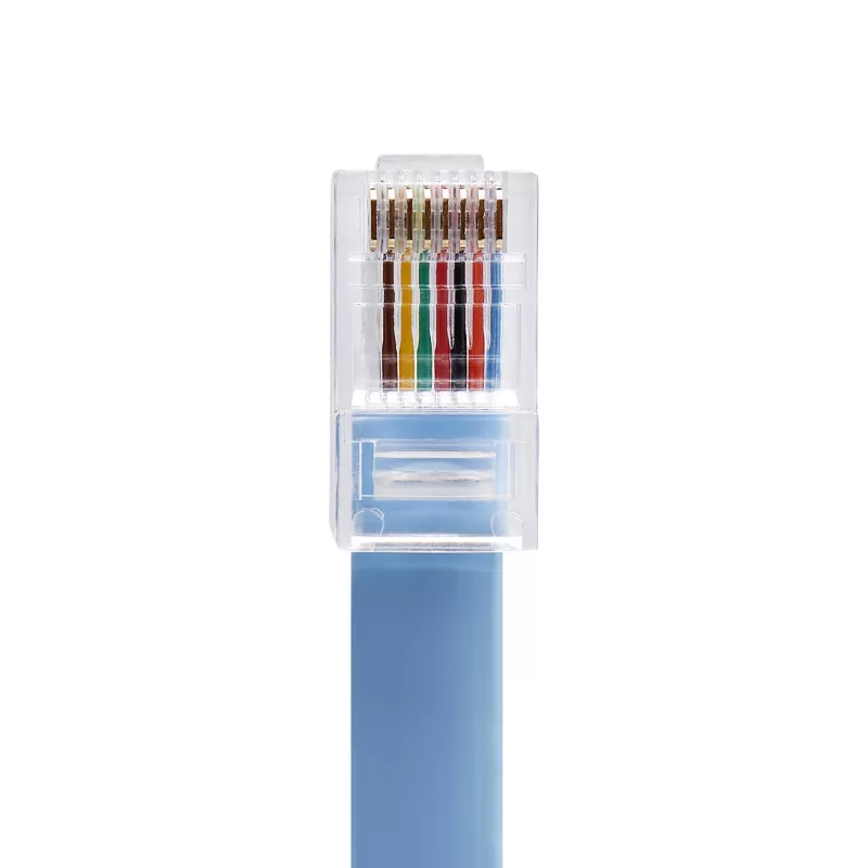 StarTech.com 6 pēdu Cisco konsoles apvērses kabelis - RJ45 vīr./vīr., 1,8 m, RJ-45, RJ-45, zils