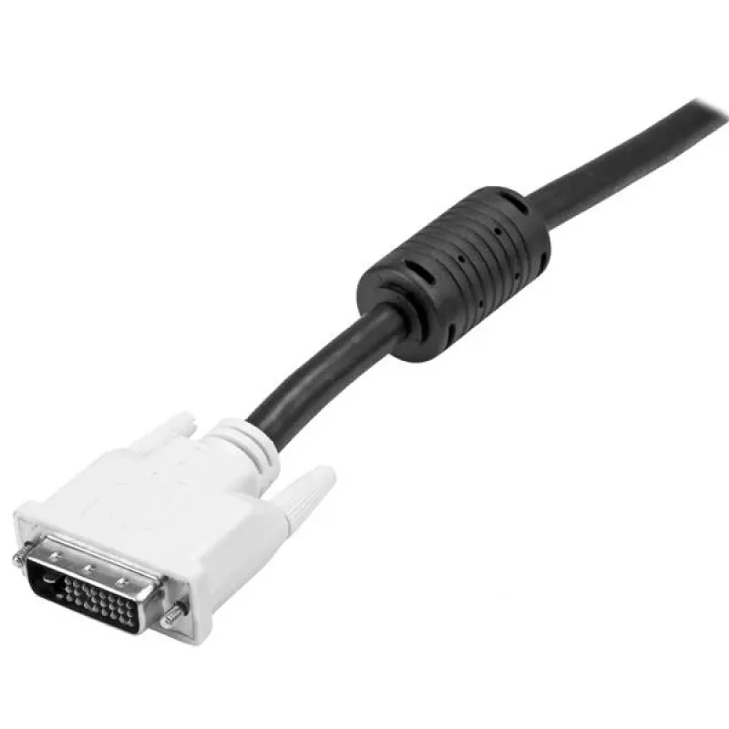 StarTech.com 2m DVI-D Dual Link kabelis – vīr./vīr., 2 m, DVI-D, DVI-D, vīr., vīr., melns, balts
