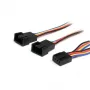 StarTech.com 12in 4 Pin Fan Power Splitter kabelis - F/M, Molex (4-pin), Molex (4-pin), 0,31 m, Vīrišķais, Sievišķais, Daudzkrāsu