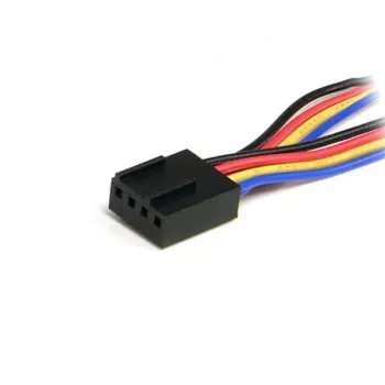 StarTech.com 12in 4 Pin Fan Power Splitter kabelis - F/M, Molex (4-pin), Molex (4-pin), 0,31 m, Vīrišķais, Sievišķais, Daudzkrāsu
