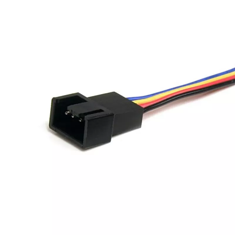 StarTech.com 12in 4 Pin Fan Power Splitter kabelis - F/M, Molex (4-pin), Molex (4-pin), 0,31 m, Vīrišķais, Sievišķais, Daudzkrāsu