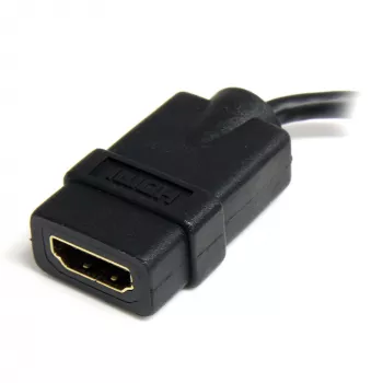 StarTech.com Micro HDMI – HDMI adapteris – 4K 30 Hz video – izturīgs ātrgaitas Micro HDMI (D tips) – HDMI 1.4 pārveidotājs/kabeļa adaptera sargspraudnis – Ultra HD HDMI monitori, televizori un displeji – M/F