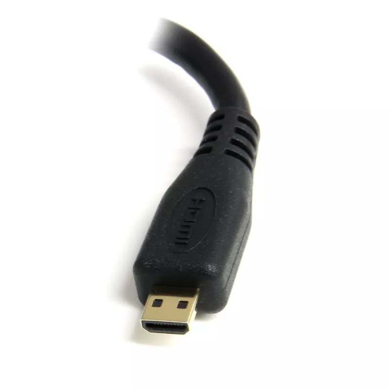 StarTech.com Micro HDMI – HDMI adapteris – 4K 30 Hz video – izturīgs ātrgaitas Micro HDMI (D tips) – HDMI 1.4 pārveidotājs/kabeļa adaptera sargspraudnis – Ultra HD HDMI monitori, televizori un displeji – M/F