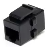 StarTech.com Cat 6 RJ45 Keystone Jack tīkls Coupler - F/F, melns, RJ-45, RJ-45, 90 mm, 125 mm, 2 mm