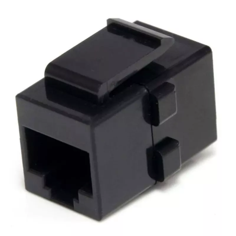 StarTech.com Cat 6 RJ45 Keystone Jack tīkls Coupler - F/F, melns, RJ-45, RJ-45, 90 mm, 125 mm, 2 mm