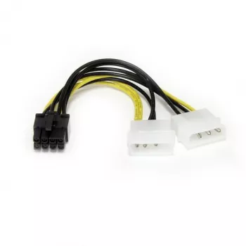 StarTech.com 6in LP4 uz 8 kontaktu PCI Express videokartes strāvas kabeļa adapteris