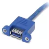 StarTech.com 2 portu paneļa stiprinājuma USB 3.0 kabelis — USB A uz mātesplates galvenes kabelis F/F