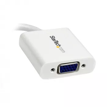StarTech.com Mini DisplayPort–VGA adapteris – aktīvs Mini DP uz VGA pārveidotājs – 1080p video – mDP vai Thunderbolt 1/2 Mac/PC uz VGA monitoru/projektoru/displeju – mDP 1.2 uz VGA savienotājkabelis – balts