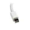StarTech.com Mini DisplayPort–VGA adapteris – aktīvs Mini DP uz VGA pārveidotājs – 1080p video – mDP vai Thunderbolt 1/2 Mac/PC uz VGA monitoru/projektoru/displeju – mDP 1.2 uz VGA savienotājkabelis – balts