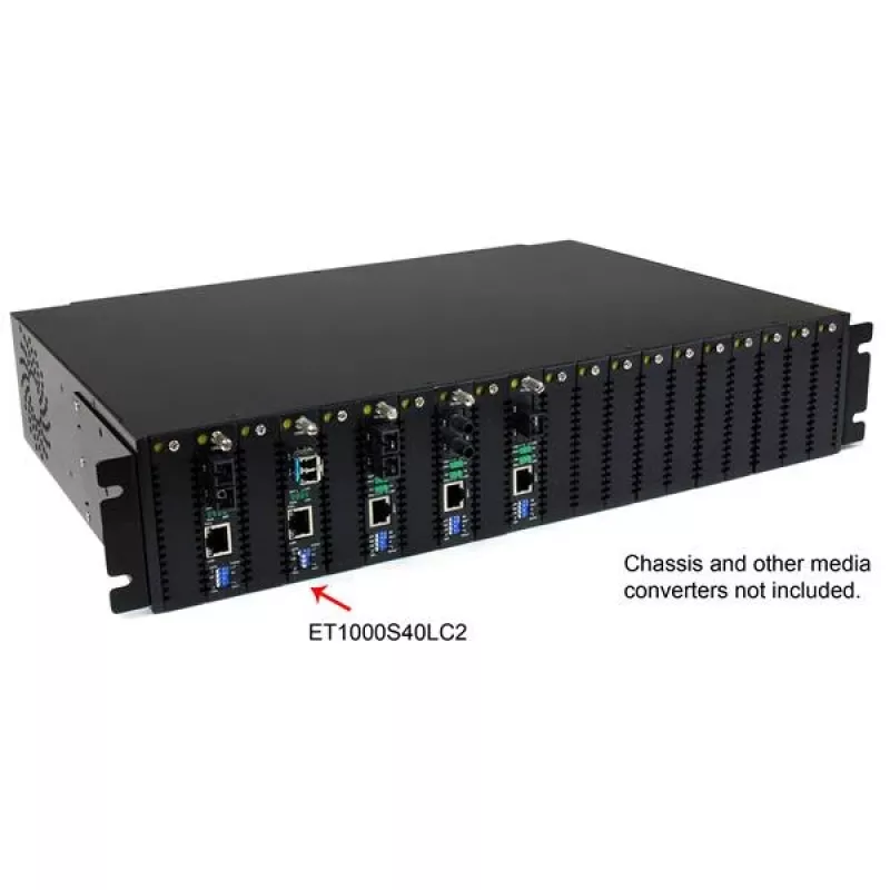 StarTech.com 1000 Mb/s gigabit vienmoda optisko signālu pārveidotājs LC 40 km