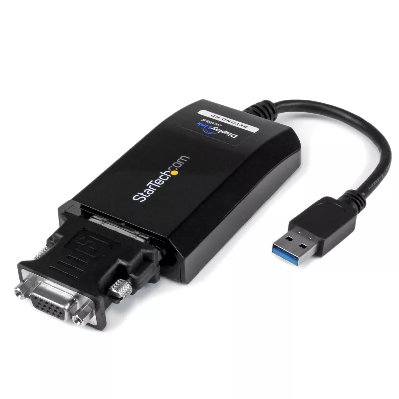StarTech.com USB 3.0–DVI/VGA adapteris – 2048x1152, 3.2 Gen 1 (3.1 Gen 1), USB Type-A, DVI izeja, 2048 x 1152 pikseļi