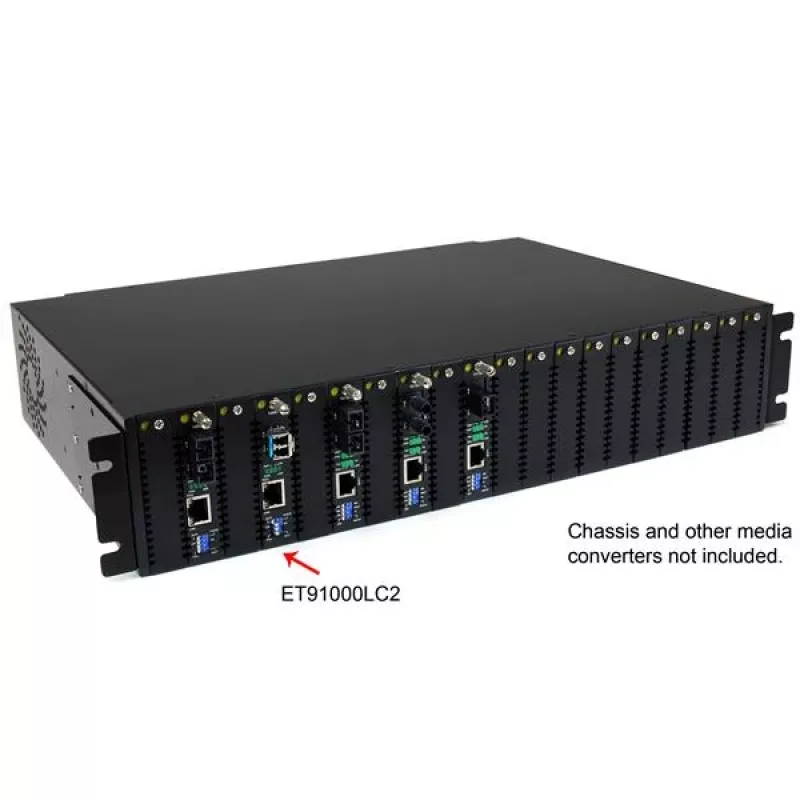 StarTech.com optisko šķiedru multivides pārveidotājs Gigabit 1000Mbps MM Fibre LC 550m
