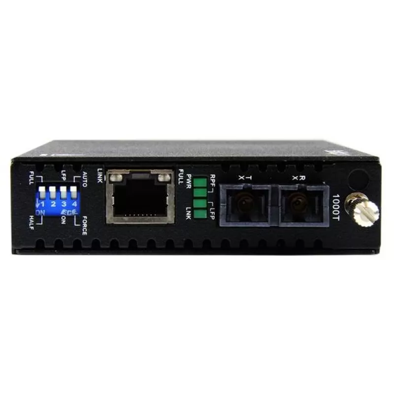 StarTech.com Gigabit Ethernet daudzmodu optiskās šķiedras multivides pārveidotājs SC 550m - 1000 Mbps
