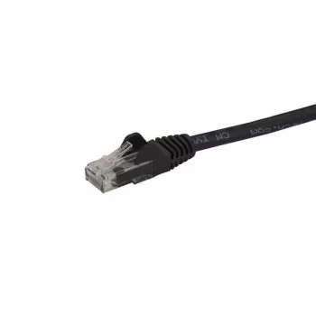 StarTech.com 15m CAT6 Ethernet kabelis – melns CAT 6 Gigabit Ethernet vads – 250MHz 100W PoE RJ45 UTP tīkla/plākstera vads ar aizsardzību pret aizķeršanos un stiepes samazinājumu, individuāli testēts