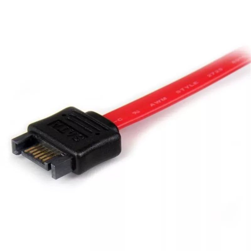 StarTech.com 0,3 m SATA pagarinātāja kabelis, 0,3 m, SATA III, SATA 7-pin, SATA 7-pin, Vīrietis/Sieviete, Melns, Sarkans