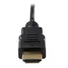 StarTech.com 1 m Micro HDMI uz HDMI kabelis ar Ethernet – 4K 30 Hz video – izturīgs ātrdarbīgs Micro HDMI Type-D uz HDMI 1.4 adaptera kabelis/pārveidotāja vads – UHD HDMI monitori/televizori/displeji – V-V