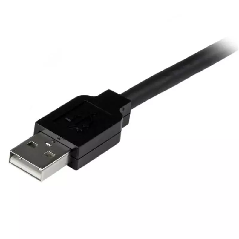 StarTech.com 15 m USB 2.0 aktīvs pagarinātāja kabelis — vīr./siev., 15 m, USB A, USB A, USB 2.0, vīr./siev., melns