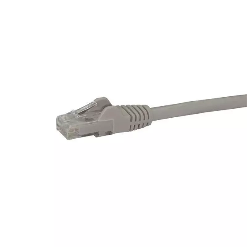 StarTech.com 15m CAT6 Ethernet kabelis - pelēks CAT 6 Gigabit Ethernet vads - 250MHz 100W PoE RJ45 UTP tīkla/patch vads, neaizķerams, ar spriedzes samazināšanu, individuāli testēts