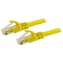 StarTech.com 15m CAT6 Ethernet kabelis - dzeltens CAT 6 Gigabit Ethernet vads - 250MHz 100W PoE RJ45 UTP tīkla/plākstera vads bez aizķeršanās ar spriegojuma samazināšanu, individuāli testēts