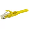StarTech.com 15m CAT6 Ethernet kabelis - dzeltens CAT 6 Gigabit Ethernet vads - 250MHz 100W PoE RJ45 UTP tīkla/plākstera vads bez aizķeršanās ar spriegojuma samazināšanu, individuāli testēts