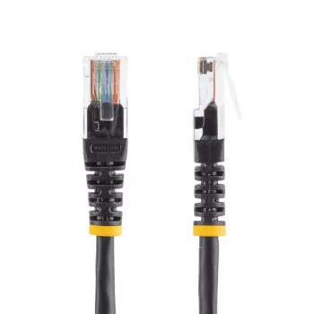 StarTech.com Cat5e komutācijas kabelis ar formētiem RJ45 savienotājiem - 15 m - Melns