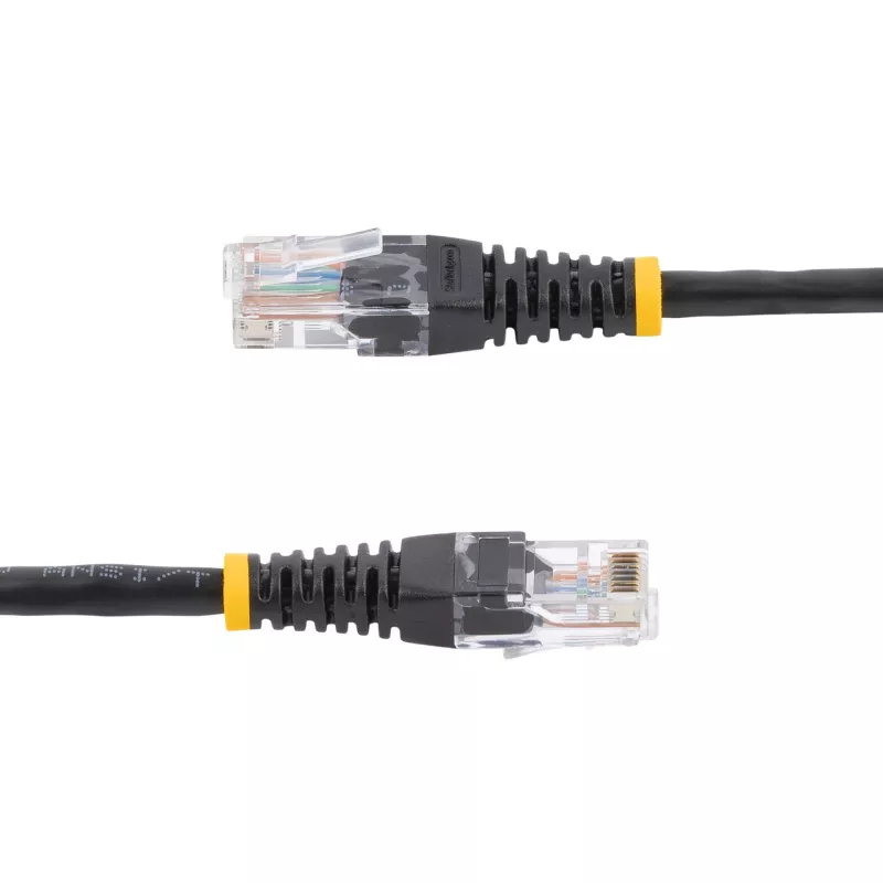 StarTech.com Cat5e komutācijas kabelis ar formētiem RJ45 savienotājiem - 15 m - Melns
