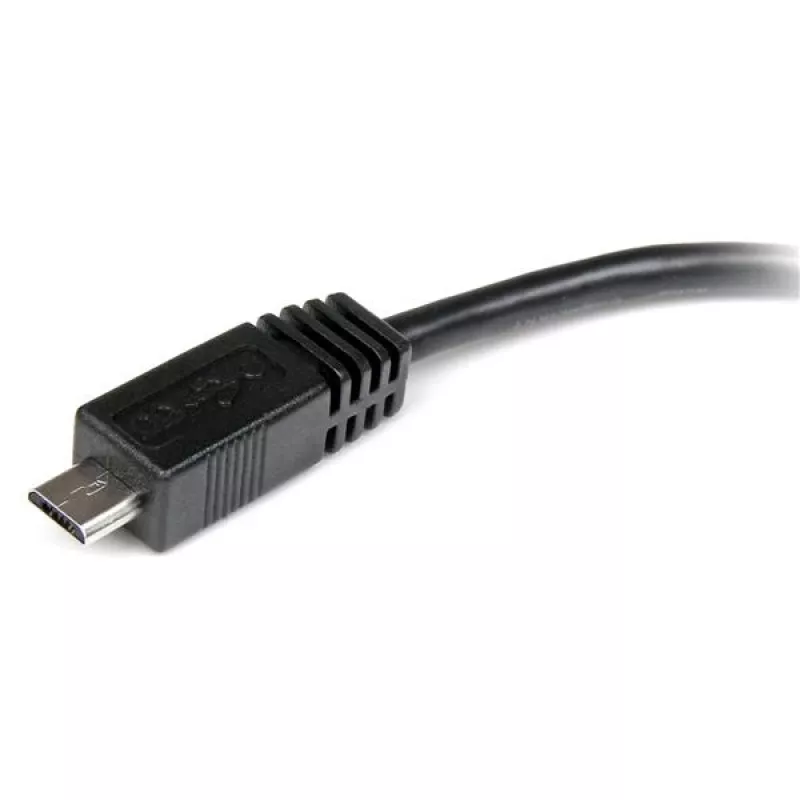 StarTech.com 6 collu Micro USB uz Mini USB adaptera kabelis V/S, 0,15 m, Mini-USB B, Micro-USB A, Vīr./Siev., Melns