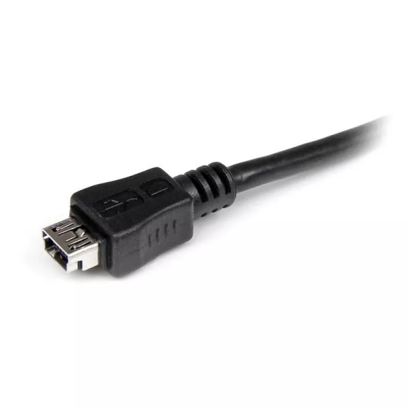 StarTech.com 6 collu Micro USB uz Mini USB adaptera kabelis V/S, 0,15 m, Mini-USB B, Micro-USB A, Vīr./Siev., Melns