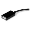 StarTech.com USB OTG adaptera kabelis Samsung Galaxy Tab planšetdatoram, 0,1524 m, Samsung 30p, USB A, melns, vīrišķais, sievišķais