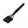 StarTech.com 24 collu iekšējais 5 kontaktu USB IDC mātesplates savienotāja kabelis F/F