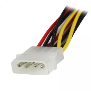StarTech.com 12in LP4 uz 2x fiksējošu SATA strāvas Y kabeļa sadalītāja adapteris — 4 kontaktu LP4 uz diviem SATA