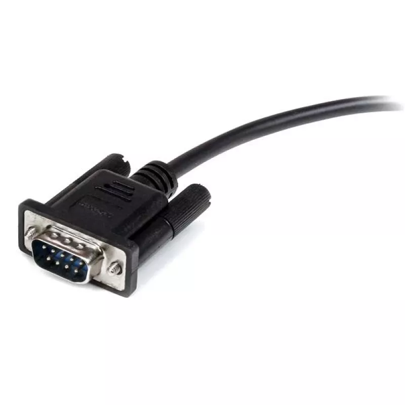 StarTech.com 3m Melns taisns Through DB9 RS232 Serial kabelis - M/F