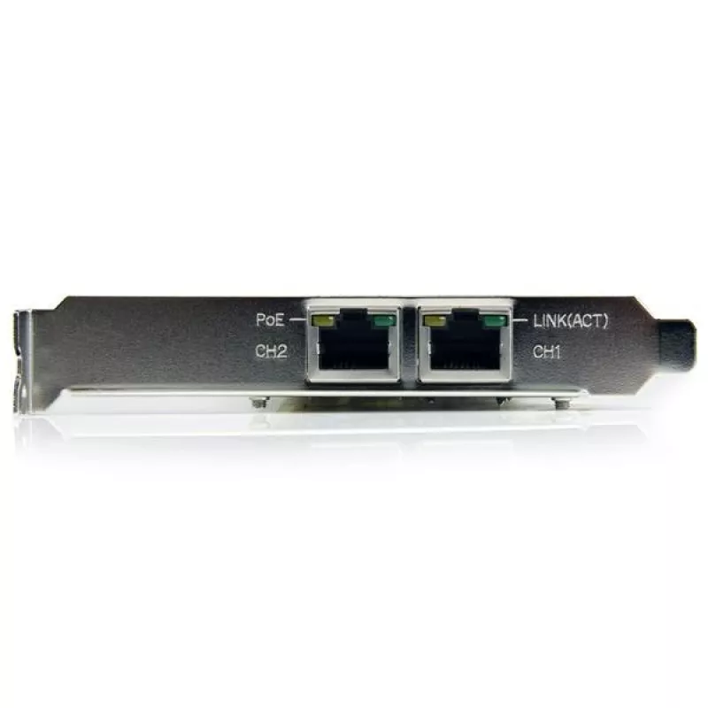StarTech.com Dual Port PCI Express Gigabit Ethernet PCIe tīkla adapteris - PoE/PSE