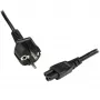 StarTech.com 2m (6 pēdas) klēpjdatora strāvas vads, EU Schuko uz C5, 2,5A 250V, 18AWG, piezīmjdatora/klēpjdatora maiņas maiņstrāvas vads, strāvas adaptera vads, klēpjdatora lādētāja kabelis, āboliņa lapas/Mikija Peles strāvas vads
