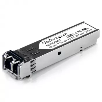 StarTech.com Cisco SFP-GE-S saderīgs SFP modulis - 1000BASE-SX - 1GbE daudzmodu šķiedras MMF optiskais raiduztvērējs - 1GE Gigabit Ethernet SFP - LC 550m - 850nm - DDM Cisco IE3400, IE3300, IE3200