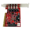 StarTech.com 4 portu PCI USB 3.0 adaptera karte ar SATA/SP4 barošanu