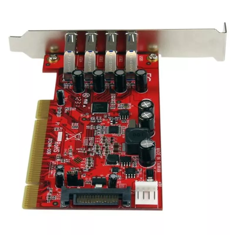 StarTech.com 4 portu PCI USB 3.0 adaptera karte ar SATA/SP4 barošanu