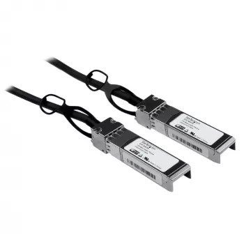 StarTech.com Cisco SFP-H10GB-CU1M saderīgs 1m 10G SFP+ uz SFP+ tiešās pievienošanas kabelis Twinax - 10GbE SFP+ vara DAC 10 Gbps zemas jaudas pasīvais mini GBIC/uztvērēja modulis DAC Firepower ASR920 ASR9000