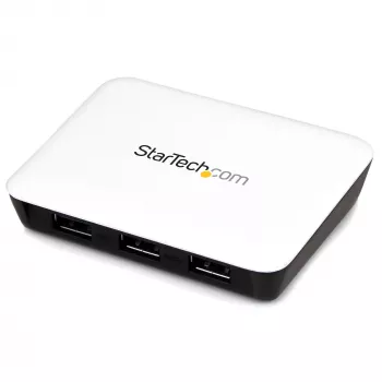 StarTech.com USB 3.0 uz Gigabit Ethernet NIC tīkla adapteris ar 3 portu centrmezglu - balts