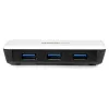 StarTech.com USB 3.0 uz Gigabit Ethernet NIC tīkla adapteris ar 3 portu centrmezglu - balts