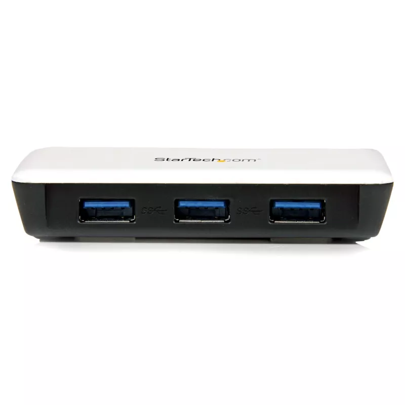 StarTech.com USB 3.0 uz Gigabit Ethernet NIC tīkla adapteris ar 3 portu centrmezglu - balts