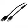 StarTech.com 65 pēdas (20 m) aktīvs USB 2.0 A uz B kabelis, garš USB kabelis, USB printera kabelis, 1x USB A (vīr.), 1x USB B (vīr.), melns