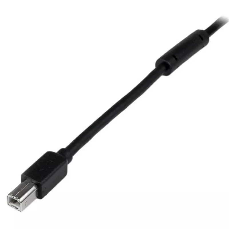 StarTech.com 65 pēdas (20 m) aktīvs USB 2.0 A uz B kabelis, garš USB kabelis, USB printera kabelis, 1x USB A (vīr.), 1x USB B (vīr.), melns