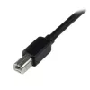 StarTech.com 65 pēdas (20 m) aktīvs USB 2.0 A uz B kabelis, garš USB kabelis, USB printera kabelis, 1x USB A (vīr.), 1x USB B (vīr.), melns