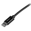 StarTech.com 1 m (3 pēdas) USB–Lightning kabelis – iPhone / iPad / iPod lādēšanas kabelis – ātrās uzlādes Lightning–USB kabelis – Apple MFi sertificēts – melns
