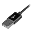 StarTech.com 1 m (3 pēdas) USB–Lightning kabelis – iPhone / iPad / iPod lādēšanas kabelis – ātrās uzlādes Lightning–USB kabelis – Apple MFi sertificēts – melns