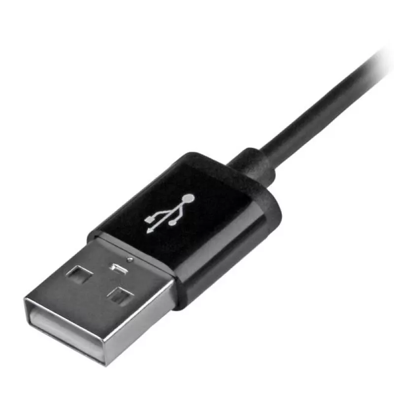 StarTech.com 1 m (3 pēdas) USB–Lightning kabelis – iPhone / iPad / iPod lādēšanas kabelis – ātrās uzlādes Lightning–USB kabelis – Apple MFi sertificēts – melns